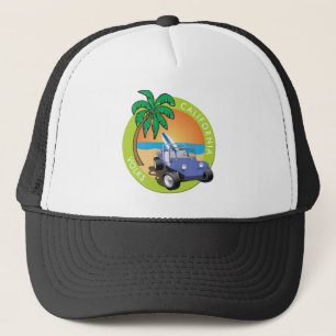 California Volks Dune Buggy with Palms Trucker Hat
