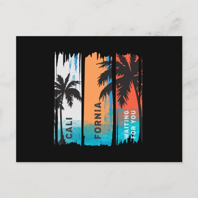 California Waiting For You Postcard (Front)