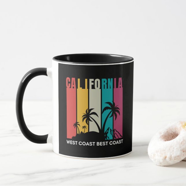 California West Coast Best Coast Mug (With Donut)