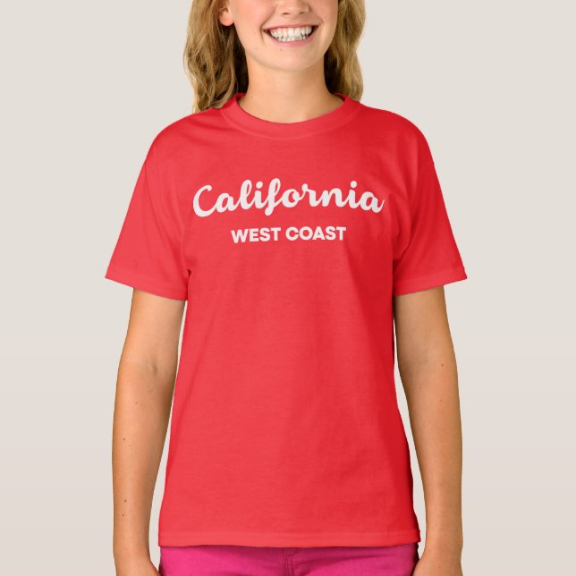California West Coast Nice Design Text T-Shirt (Front)