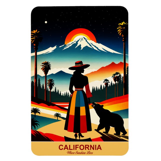 California: Where Sunshine Lives Flexible Magnet (Vertical)