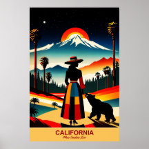 California: Where Sunshine Lives Travel Poster