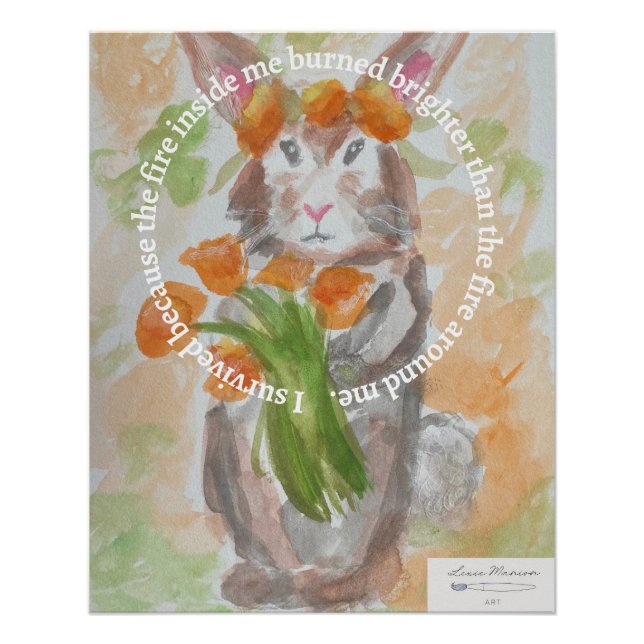 California Wildfire Relief Fundraiser Poster (Front)