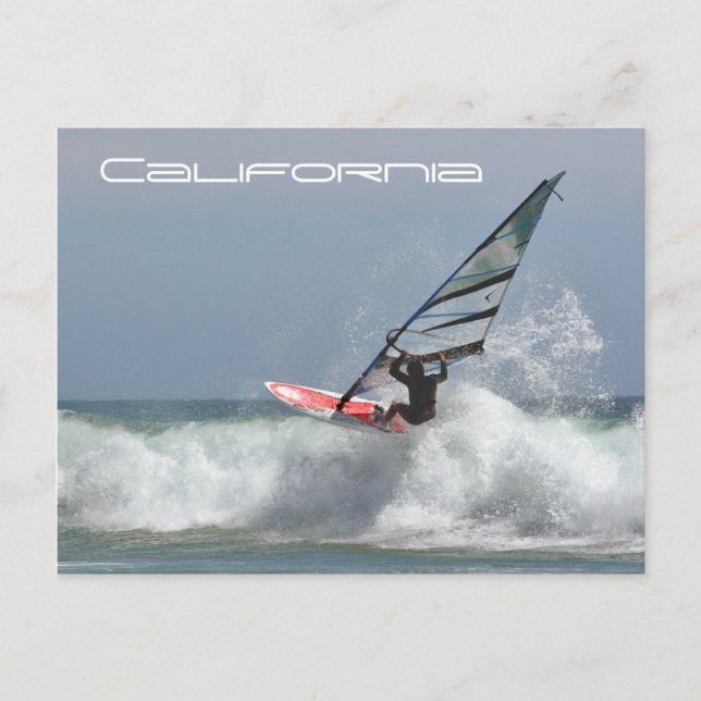 California Wind Surfer Postcard (Front)