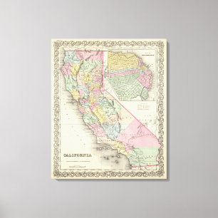 California with City of San Francisco Canvas Print