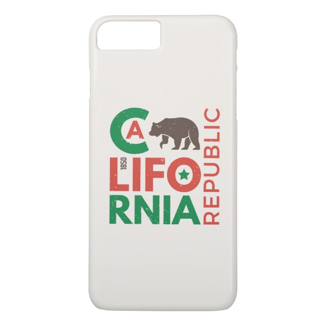 California With Grizzly Bear Logo Case-Mate iPhone Case (Back)