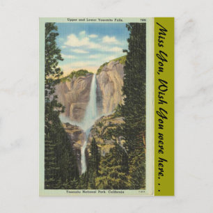 California, Yosemite Falls Postcard