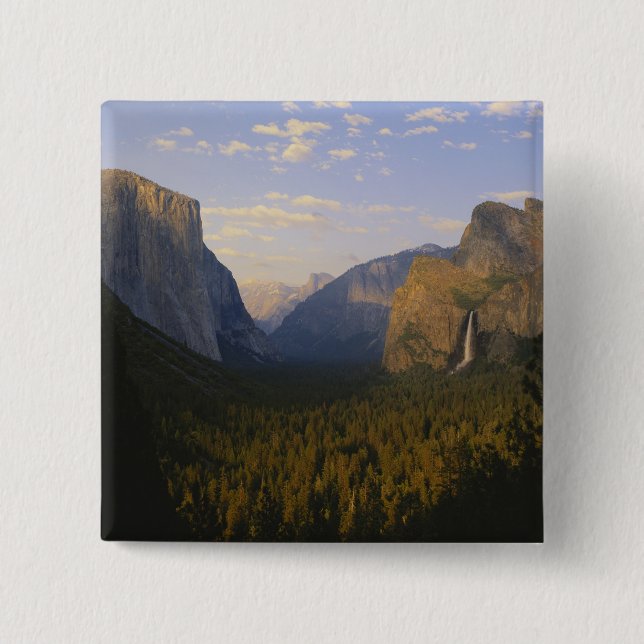 California, Yosemite National Park, Yosemite 15 Cm Square Badge (Front)