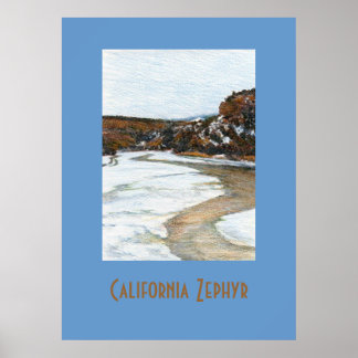 California Zephyr Travel Poster
