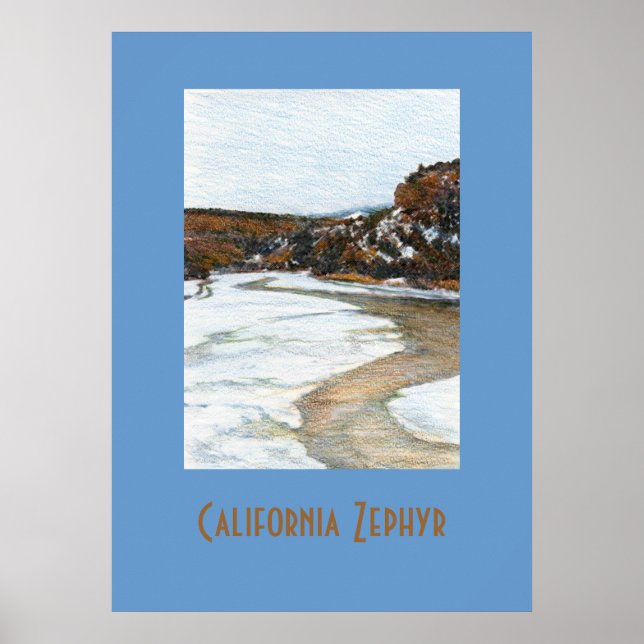California Zephyr Travel Poster (Front)