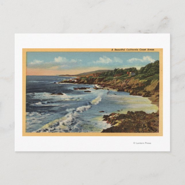 CaliforniaBeautiful Californian Coastal Scene Postcard (Front)