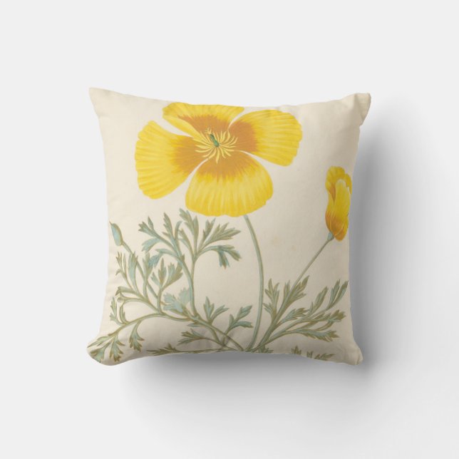Californian Eschscholtzia Cushion (Front)