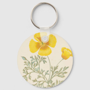 Californian Eschscholtzia Key Ring