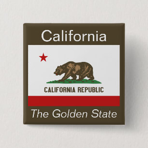 Californian Flag Button