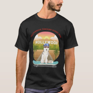 Californian Siberian Husky Dog Mum T-Shirt