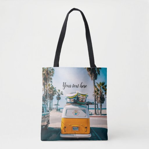 Image of Californian Yellow Campervan Tote Bag