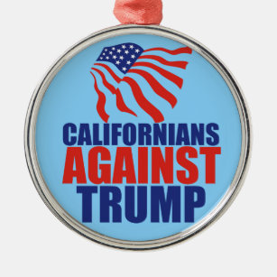 Californians Against Trump Metal Tree Decoration
