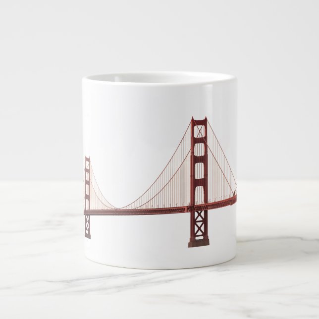 California's Golden Gate Bridge Large Coffee Mug (Front)