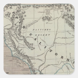 Californias Square Sticker
