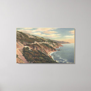 CaliforniaSanta Lucia Mts along Hwy 1 Canvas Print