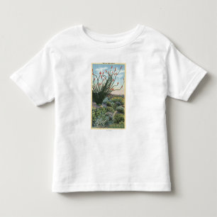 CaliforniaView of Cacti in Bloom Toddler T-Shirt