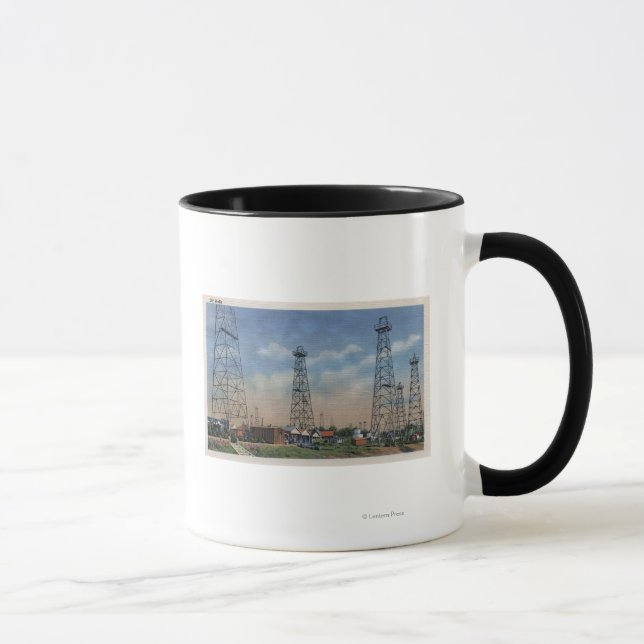 CaliforniaView of Oil Wells Mug (Right)