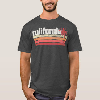 CaliforniaVintage Retro 70s 80s Gift Beach Palm Tr T-Shirt