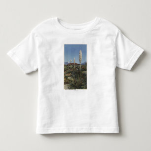 CaliforniaYucca Cacti in Bloom in Desert Toddler T-Shirt