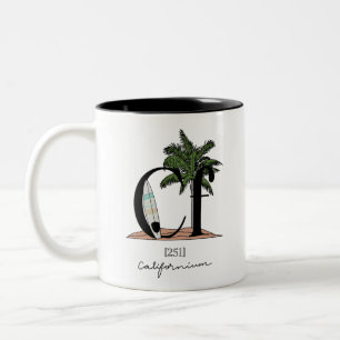 Californium Cali Element Chemistry Two-Tone Coffee Mug