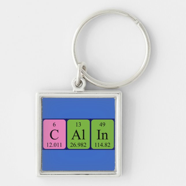 Calin periodic table name keyring (Front)