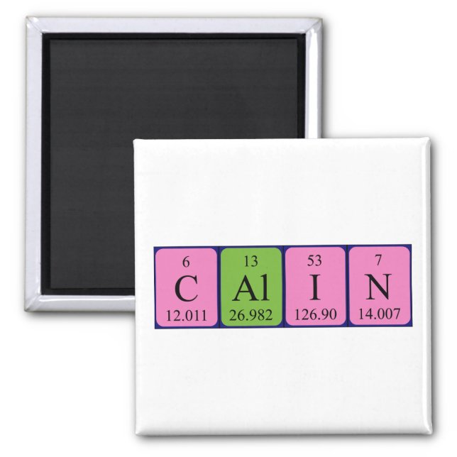 Calin periodic table name magnet (Front)