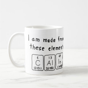 Calin periodic table name mug