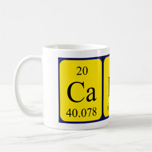 Calin periodic table name mug