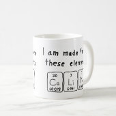 Calin periodic table name mug (Front Right)