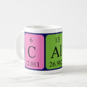 Calin periodic table name mug (Front Left)