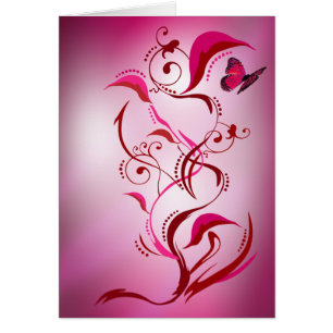 Caliope Card (Red/Pink)