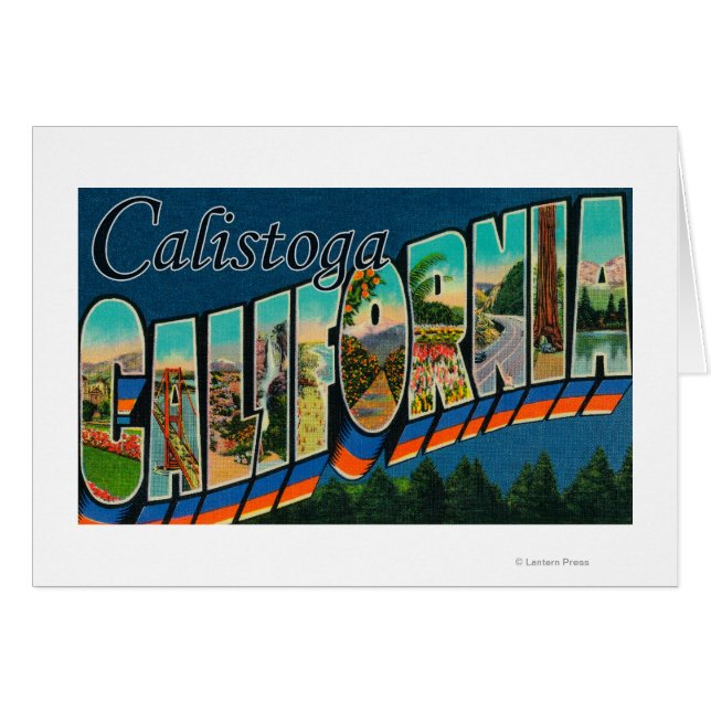 Calistoga, California - Large Letter Scenes (Front Horizontal)