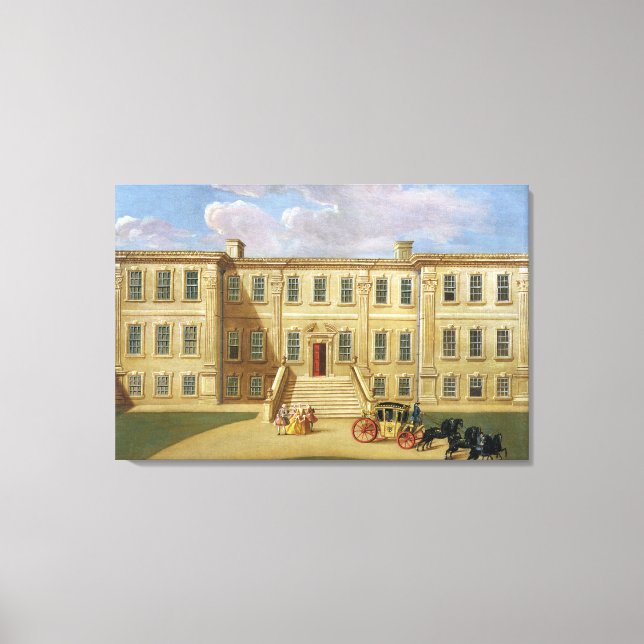 Calke Hall, Derbyshire, the Seat of Sir Henry Harp Canvas Print (Front)