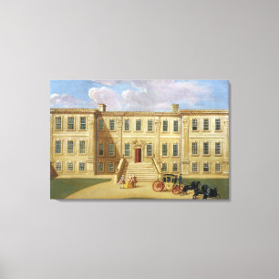 Calke Hall, Derbyshire, the Seat of Sir Henry Harp Canvas Print