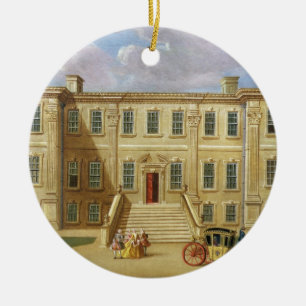 Calke Hall, Derbyshire, the Seat of Sir Henry Harp Ceramic Tree Decoration