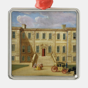 Calke Hall, Derbyshire, the Seat of Sir Henry Harp Metal Tree Decoration