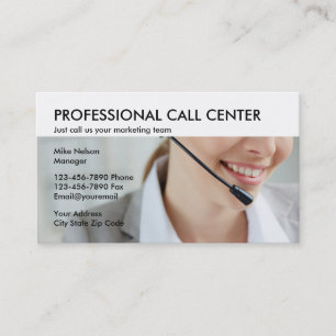 Call Centre Marketing Business Card