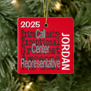 Call Centre Representative Extraordinaire CUSTOM Ceramic Ornament