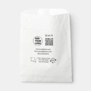 Call customer care text whatsapp Q R code business Favour Bags