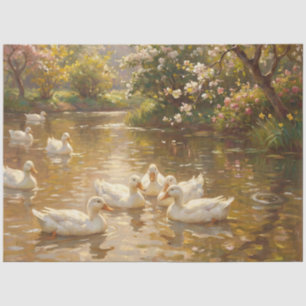 Call Ducks on the Pond Decoupage Tissue Paper