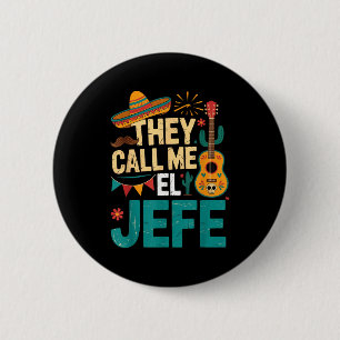 Call el jefe guitar cinco de mayo music men boys 6 cm round badge