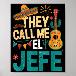 Call el jefe guitar cinco de mayo music men boys poster