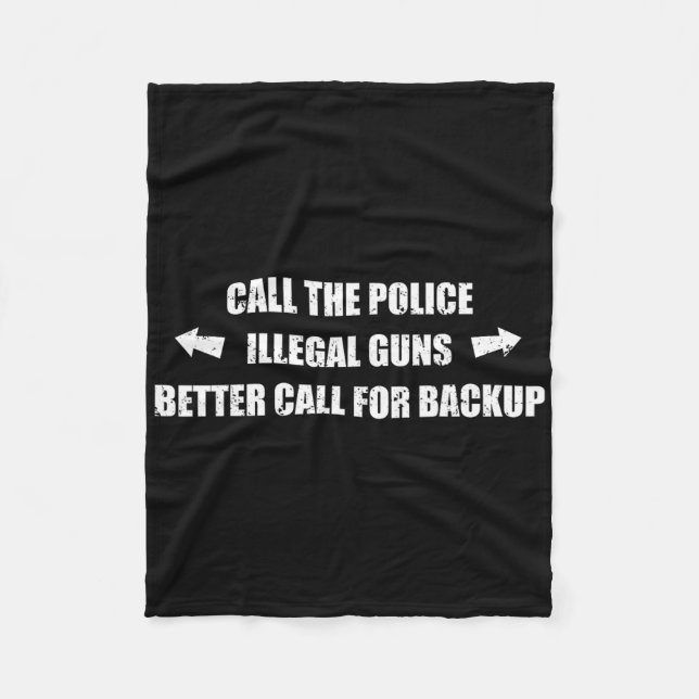 Call For Backup Funny Workout Gym Bodybuilding Bic Fleece Blanket (Front)