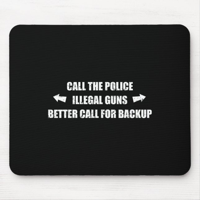 Call For Backup Funny Workout Gym Bodybuilding Bic Mouse Mat (Front)