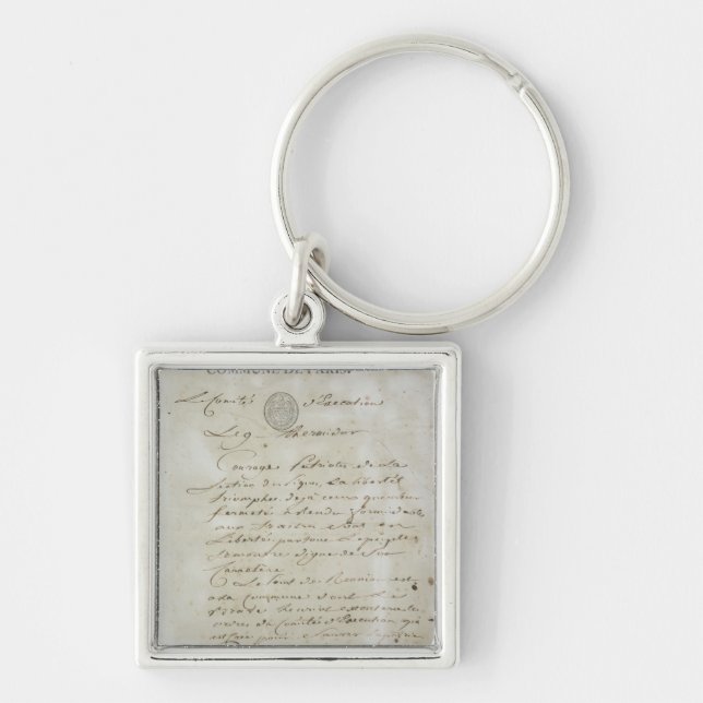 Call from Maximilien de Robespierre Key Ring (Front)